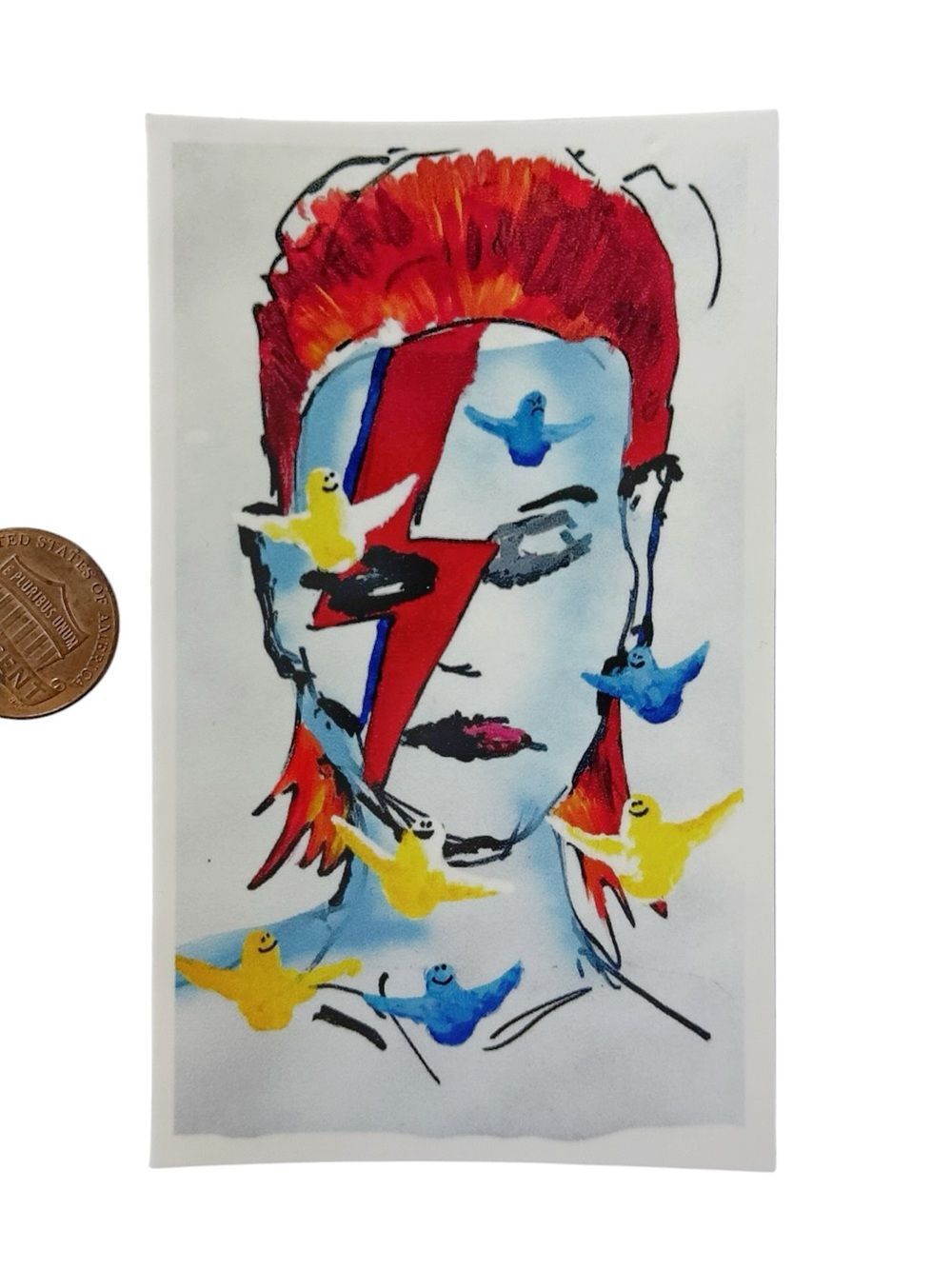 Jason Lee Prime Heritage David Bowie Tribute Skateboard Sticker Mark Gonzales